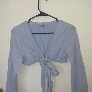 FASHION NOVA baby blue top